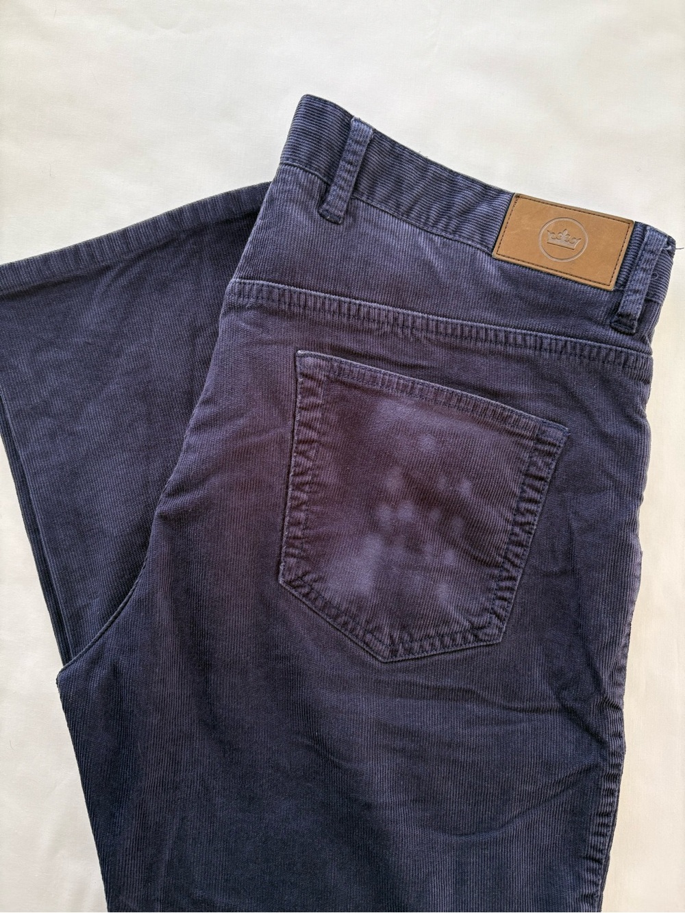 Peter Millar Men's Size 34 Navy Blue Superior Soft Corduroy 5-Pocket Pants MF20B
